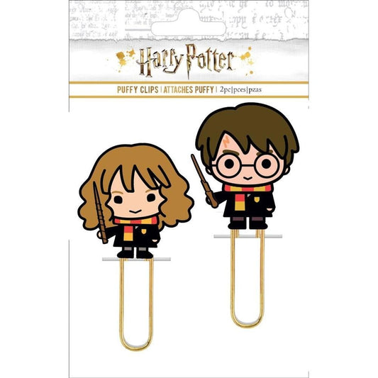 Paper House Life Organized Puffy Clips 2 Pc - Harry & Hermoine - PLPC0011