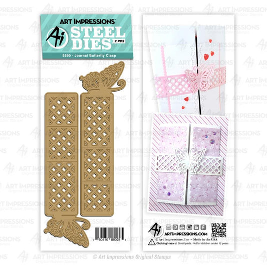 Art Impressions Journals Dies Journal Butterfly Clasp - AI5590