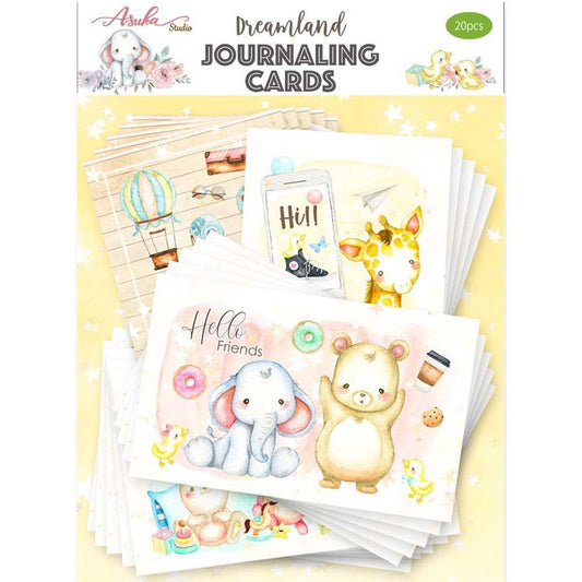 Asuka Studio Dreamland Journal Card Pack 20 Pc - 4 Designs - MP-60447