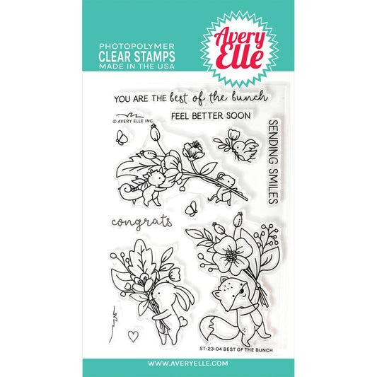 Avery Elle Clear Stamp Set 4"X6" - Best Of The Bunch - AE2304