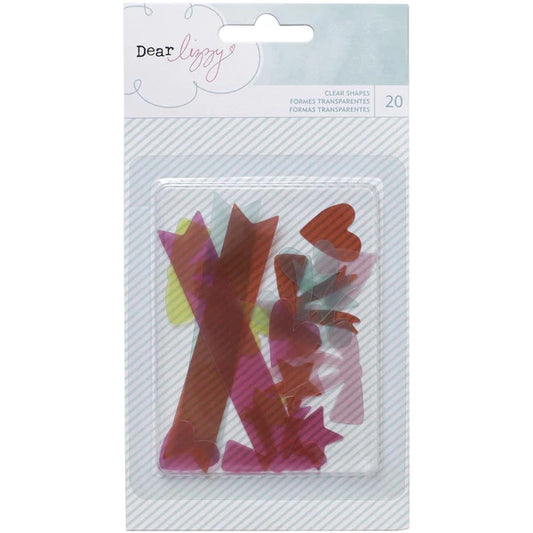 Dear Lizzy Fine & Dandy Clear Acrylic Shapes - 370095