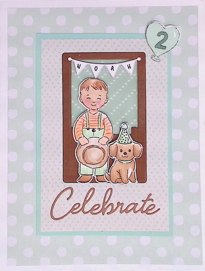 Art Impressions Birthday Journal Set Clear Stamps and Dies - 5722