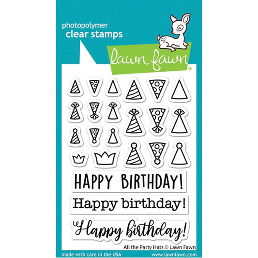 Lawn Fawn All The Party Hats Stamps - LF2872