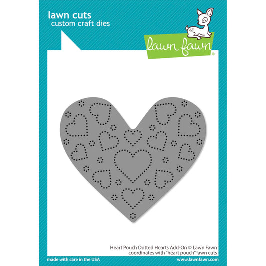 Lawn Fawn Heart Pouch Dotted Hearts Add-On - LF3319
