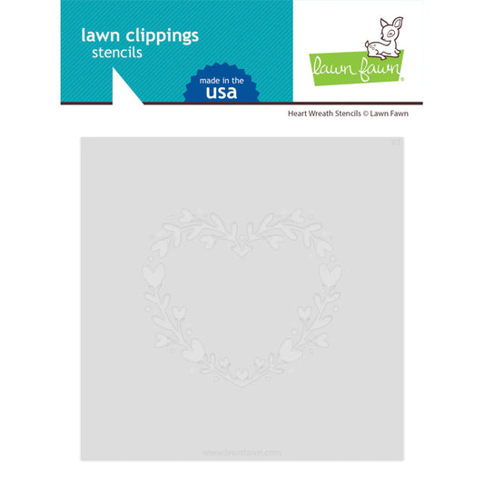 Lawn Fawn Heart Wreath Stencils- LF3323