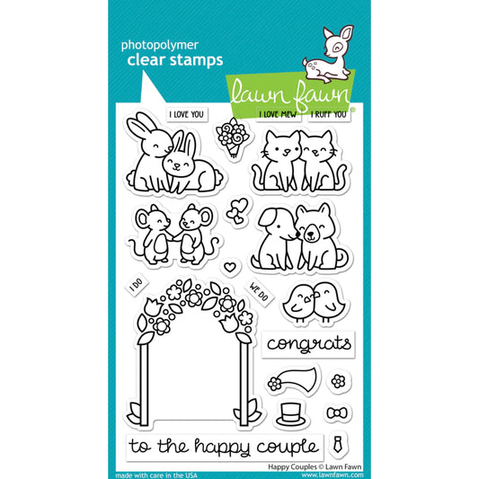 Lawn Fawn Happy Couples Stamps - LF3353