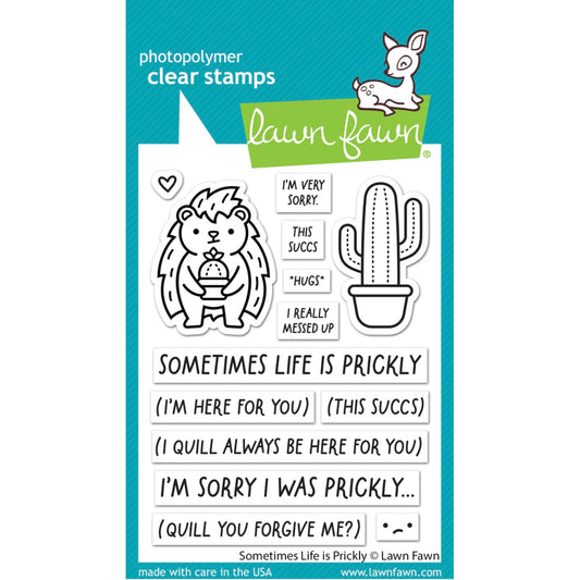 Lawn Fawn Sometimes Life Is Prickly Stamps - LF3355