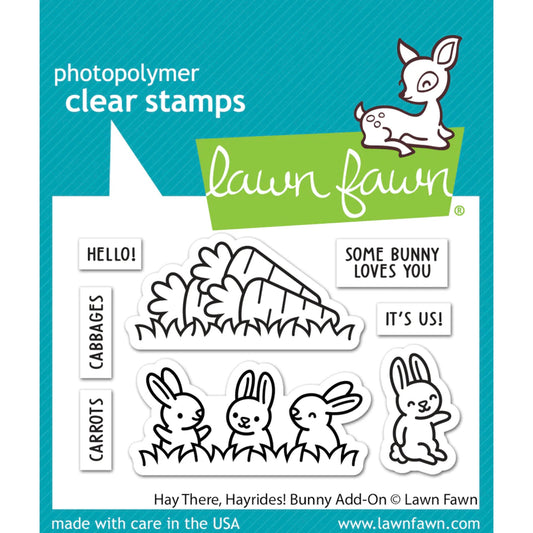 Lawn Fawn Hay There, Hayrides! Bunny Add-On Stamps - LF3357