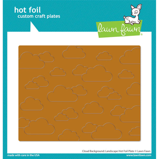 Lawn Fawn Cloud Background: Landscape Hot Foil Plate - LF3388