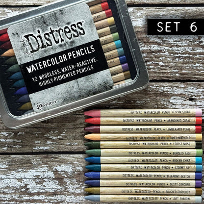 Tim Holtz Distress® Watercolor Pencils Set 6 - TDH83603