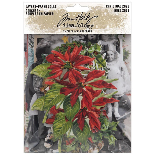 Tim Holtz Idea-Ology Layers + Paper Dolls Christmas - TH94348