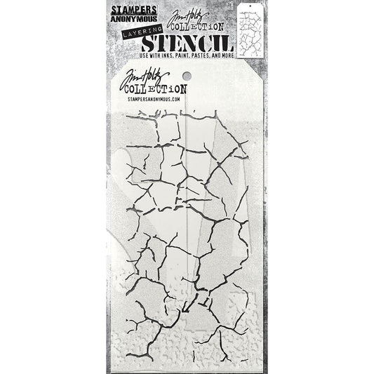 Tim Holtz Stampers Anonymous Layering Stencil Fractured - THS171