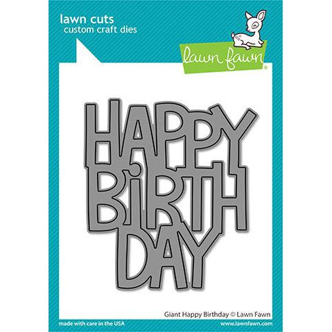 Lawn Fawn Giant Happy Birthday Lawn Cuts - LF2612