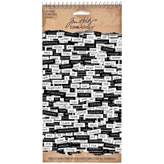 Tim Holtz Idea-Ology Chitchat Sticker Tablet - Verbiages - TH92998
