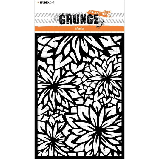 Studio Light Grunge 8.25"X5.82" Stencil - Nr. 99, Flower Background - GRMASK99