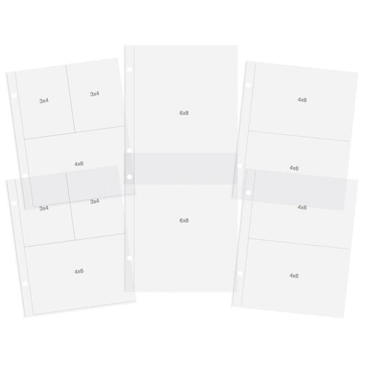 Simple Stories Sn@p! Pocket Pages For 6"X8" Binders 12 Pc - Variety Pack - SS10439