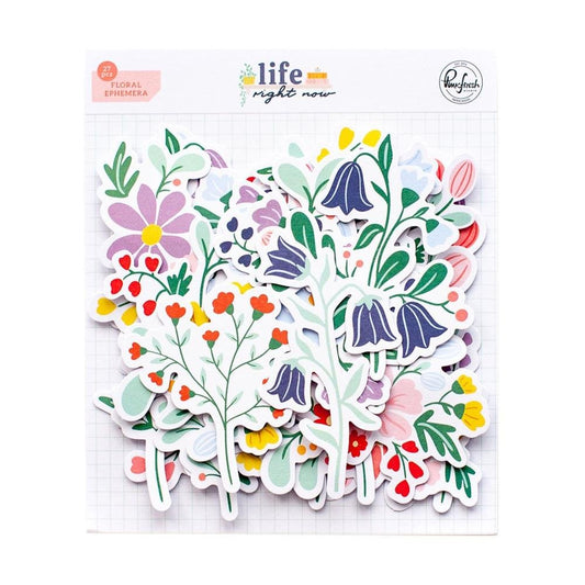 PinkFresh Floral Cardstock Die-Cuts - Life Right Now - PFLI2722