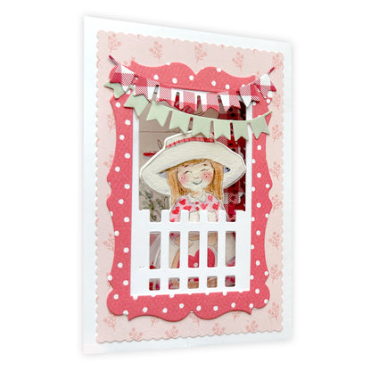 Art Impressions Little Girl Front & Back Clear Stamps and Dies - 5717