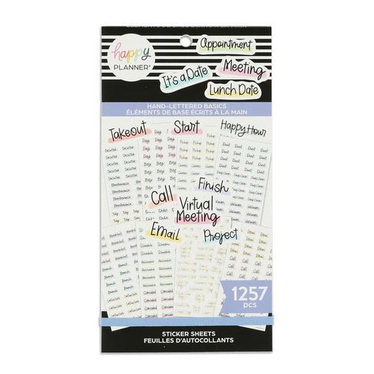 MAMBI Value Pack Stickers - Hand-Lettered Basics - SVP130-156