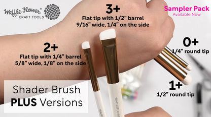 Waffle Flower Shader Brush PLUS Sampler 4 Pc - WFT045