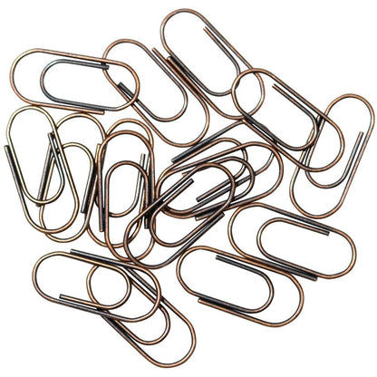 Tim Holtz Idea-Ology Metal Paper Clips .625" 48 Pc Antique Nickel, Brass & Copper - TH92791