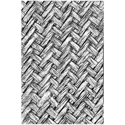 Sizzix 3D Texture Fades Embossing Folder By Tim Holtz Intertwined - 664759