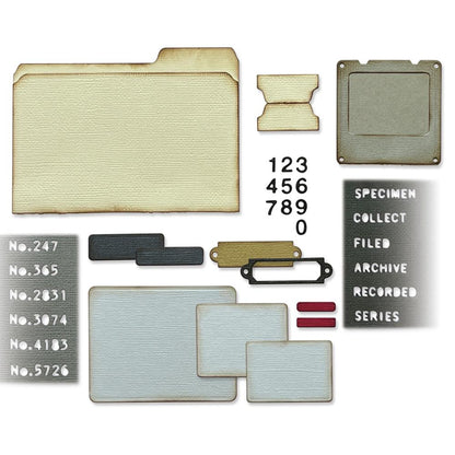 Sizzix Thinlits Dies By Tim Holtz 54 Pc Specimen - 665930