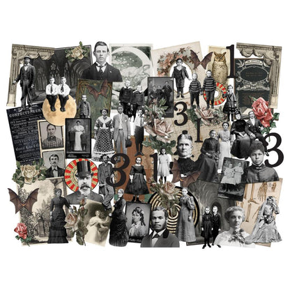 Tim Holtz Idea-Ology Layers + Paper Dolls 68 Pc Halloween - TH94333