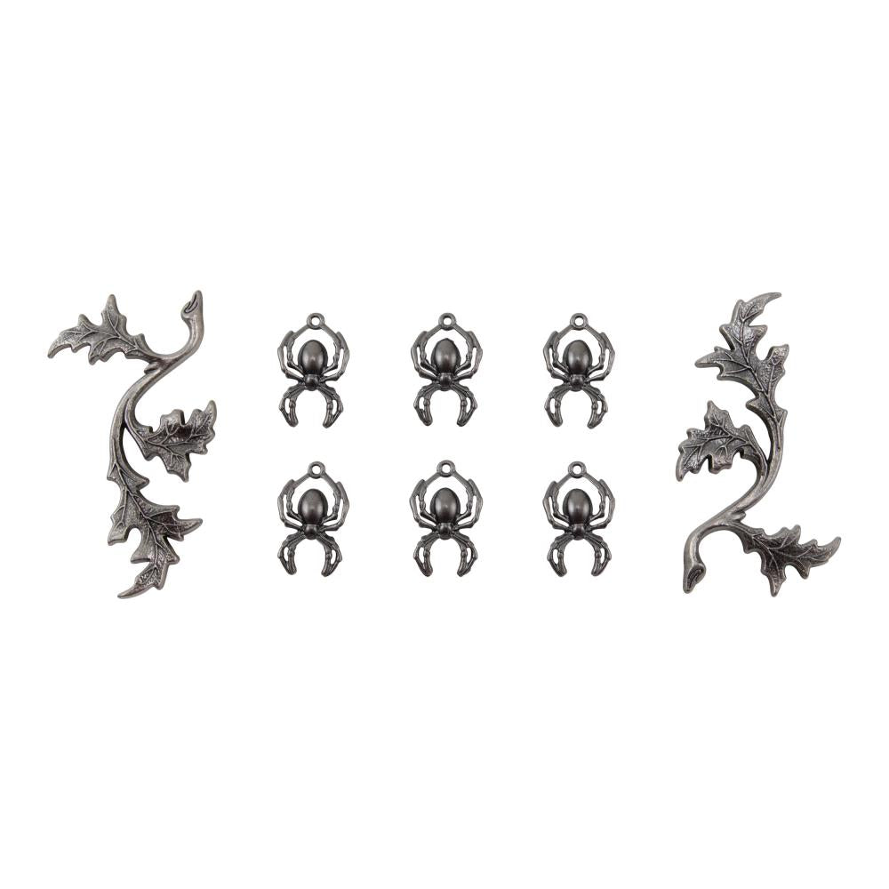 Tim Holtz Idea-Ology Adornments - Spiders + Branches Halloween - TH94342