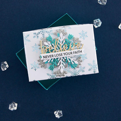 Spellbinders Glimmer Hot Foil Plate & Die By Bibi Cameron Snowflakes - Glimmering Snowflakes - GLP410