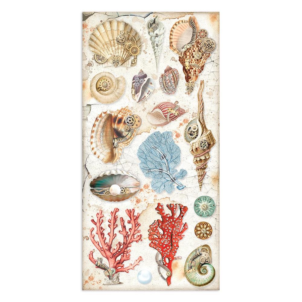 Stamperia Collectables Double-Sided Paper 6"X12" 10 Pc Songs Of The Sea, 10 Designs - SBBV25