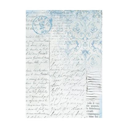 Stamperia Assorted Rice Paper Backgrounds A6 8 Sheets Blue Land - FSAK6007