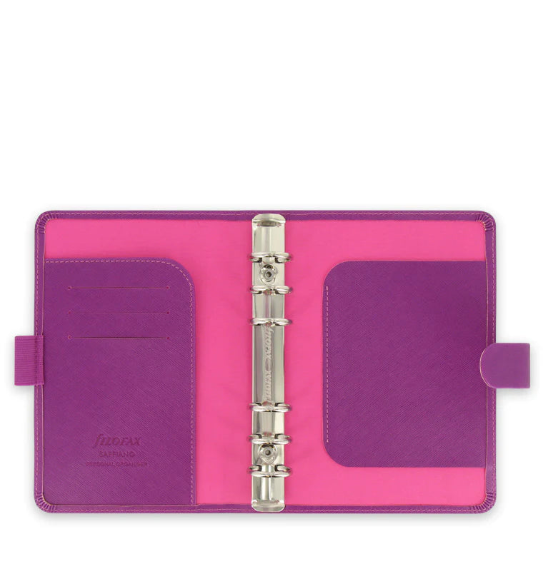 (PRE-ORDER) Filofax Saffiano Personal Organizer - Raspberry