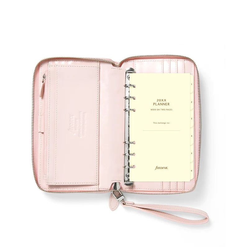 (PRE-ORDER) Filofax Malden Personal Compact Zip Leather Organizer - Pink - 022631