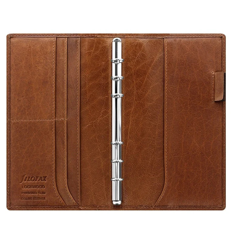 (PRE-ORDER) Filofax Lockwood Personal Slim Organizer - Cognac