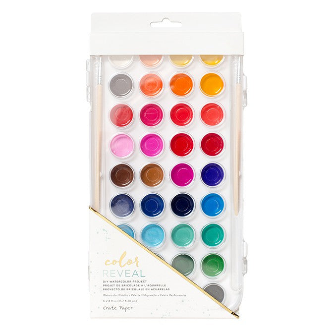 Crate Paper Color Reveal Watercolor Set - 36 Colors - 375774