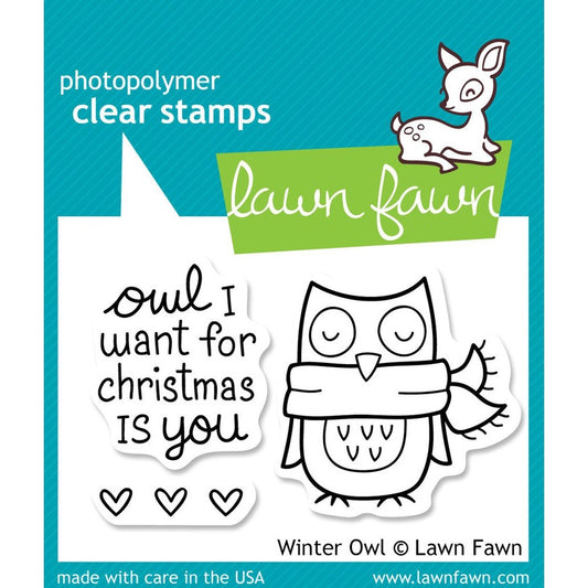 Lawn Fawn winter Owl Stamps - LF434
