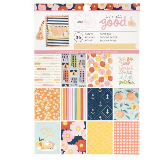 American Crafts Dear Lizzy It’s All Good 6×8 Paper Pad - 348179