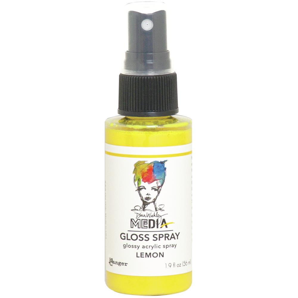 Dina Wakley Media Gloss Sprays 2oz - Lemon - MDO 68495