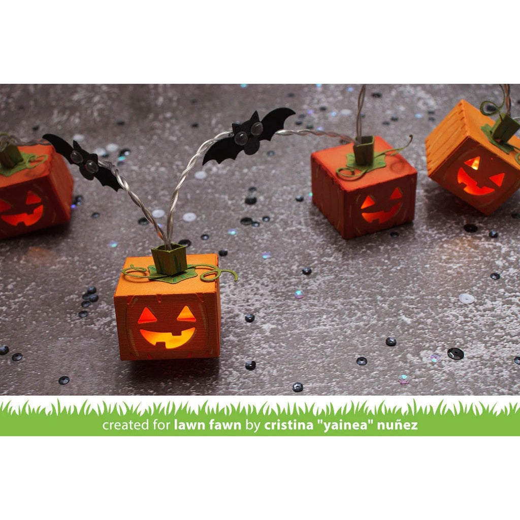 Lawn Fawn Tiny Gift Box Jack-O'-Lantern Add-on - LF2968