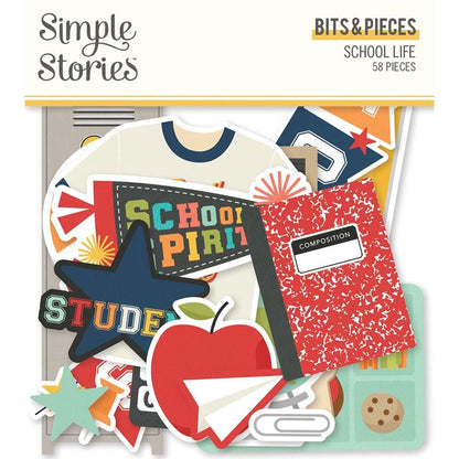 Simple Stories School Life Bits & Pieces Die-Cuts 58 Pc - SLI14916