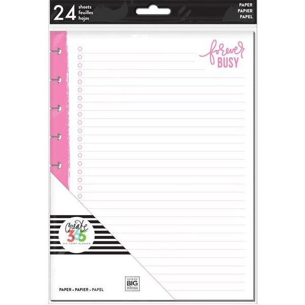 Mambi Happy Planner Neon Forever Busy Fill Paper CLASSIC - FILN-01