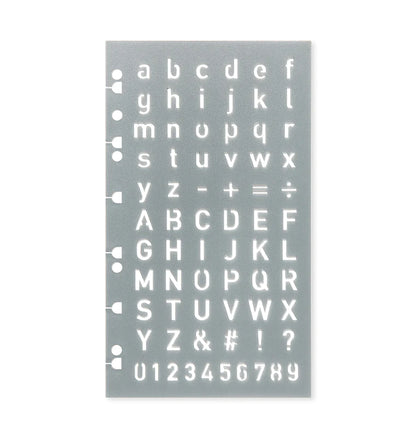 (PRE-ORDER) Filofax Letter Stencil - 132857