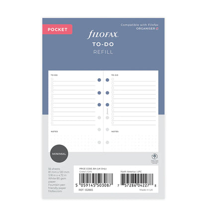 Filofax To Do Refill - Pocket - 132865