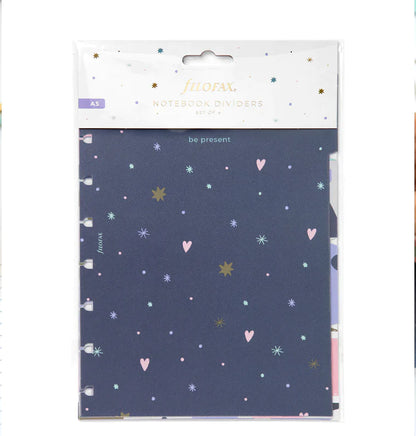 (PRE-ORDER) Filofax Good Vibes A5 Notebook Dividers - 132889