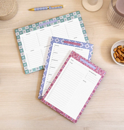 (PRE-ORDER) Mediterranean Daily Planner Notepad with Magnet - 132896