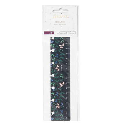 (PRE-ORDER) Filofax Garden Refillable Notebook Ruler - A5 - 132921