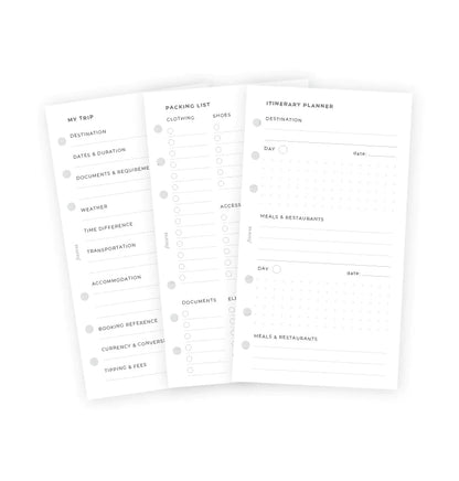 (PRE-ORDER) Filofax Travel Planner Refill - Personal - 132928