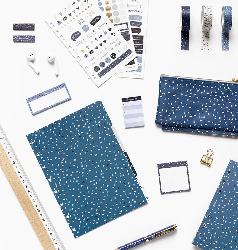 (PRE-ORDER) Filofax Indigo A5 Notebook Dividers - 142126