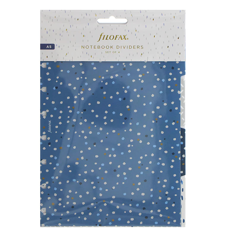 (PRE-ORDER) Filofax Indigo A5 Notebook Dividers - 142126